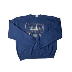 Vintage 90s Crescent City California Sweatshirt crewneck| Made in USA XXL